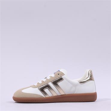 Back 70 Cloud Gumsole T Toe Trainer - White Gold